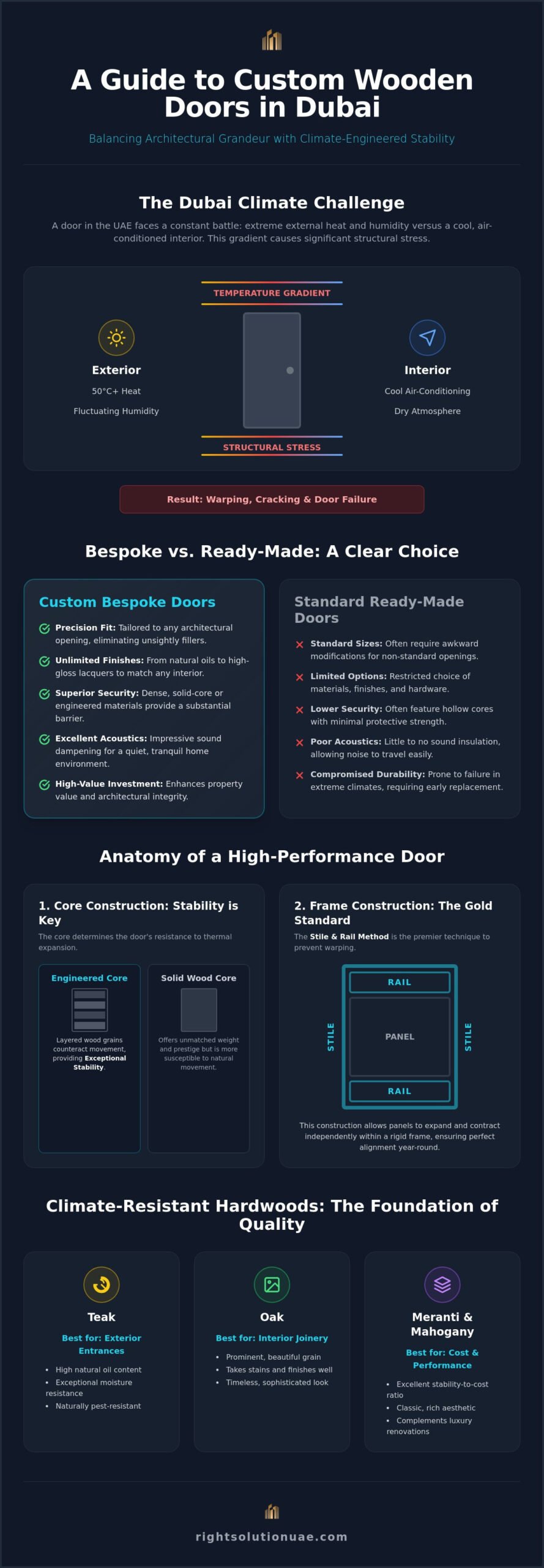 Custom Wooden Doors Dubai: A Buyer’s Guide to Bespoke Joinery