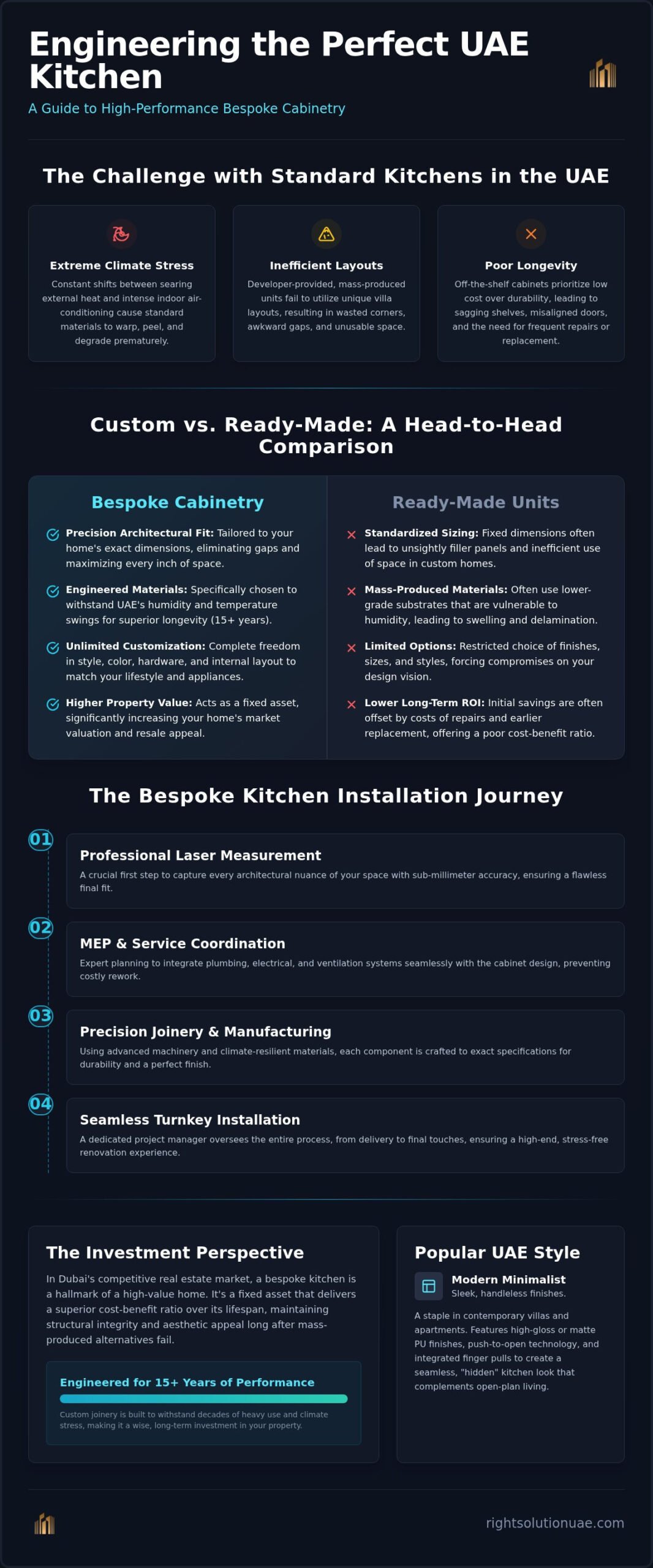 Custom Kitchen Cabinets Dubai: A Guide to Bespoke Culinary Spaces