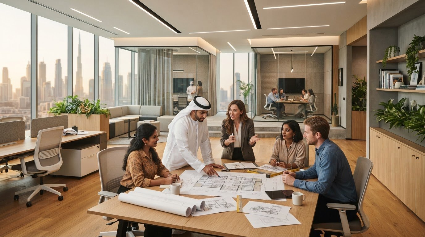 How an Office Interior Design Company Shapes Productive Dubai Workplaces